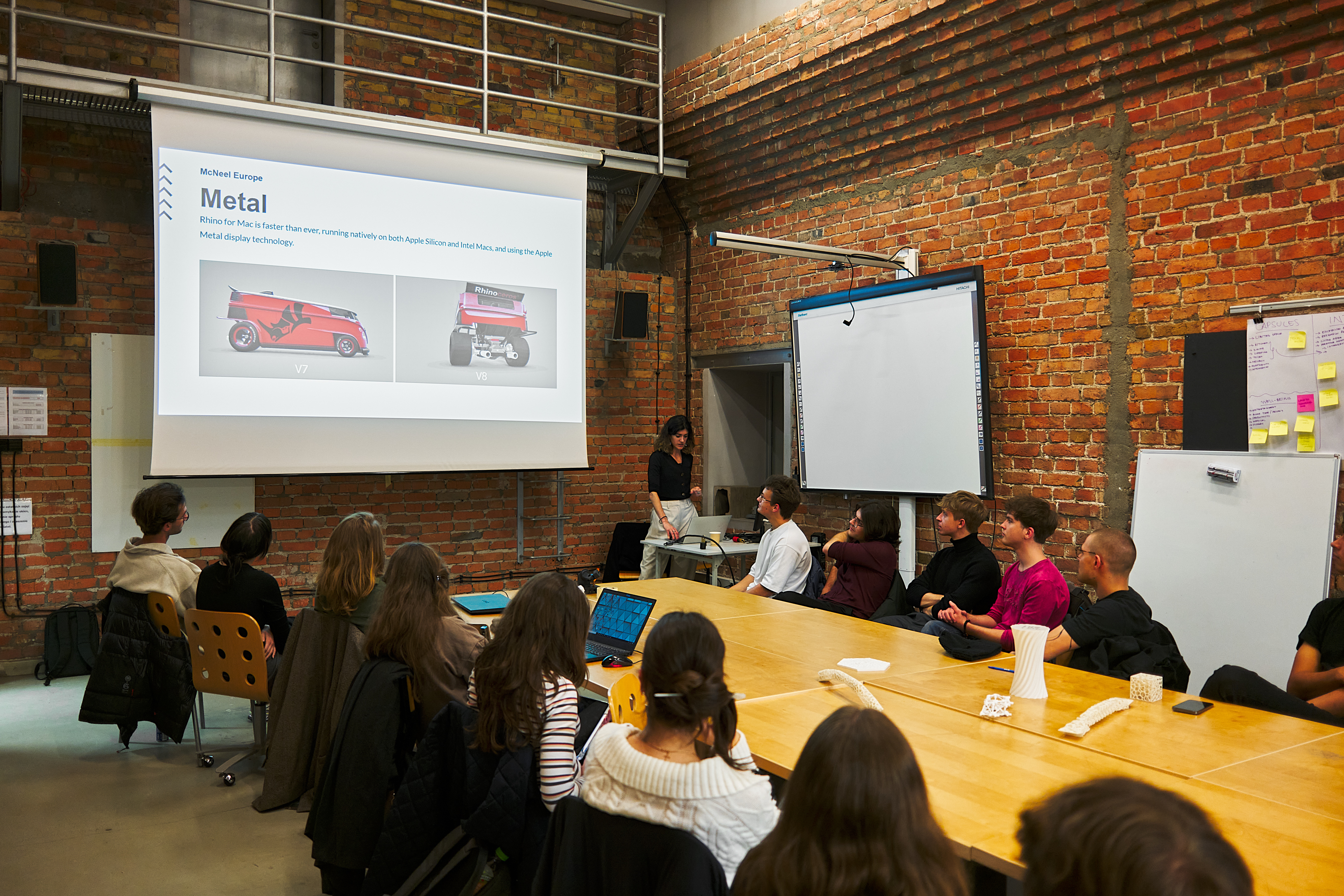 Presenting Rhino Metal features to students