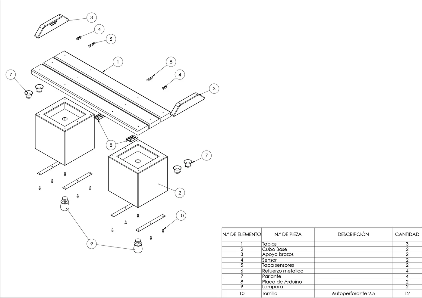 Furniture design detail