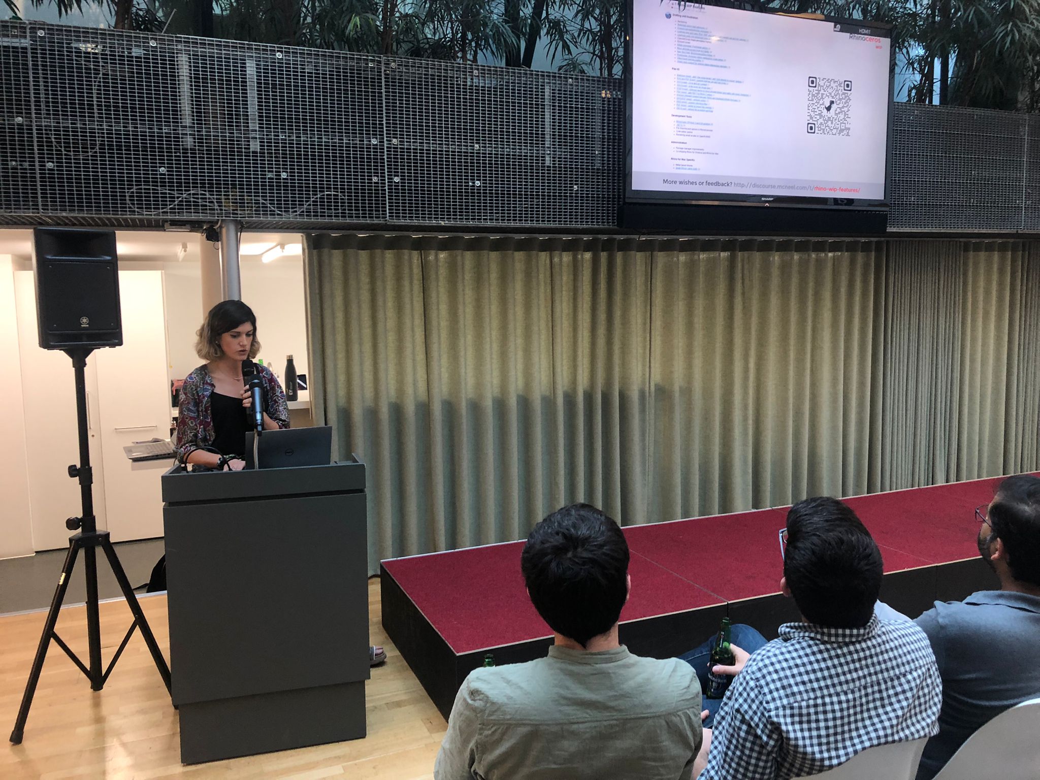 Maria Agustina Jaime presenting